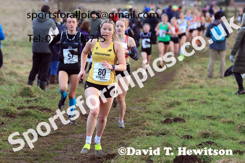Womens Under-17s 2024 Northern Cross Country Champs., Sedgefield. Photo: David T. Hewitson/Sports for All Pics